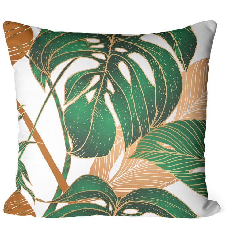 Dekoratīvas spilvendrānas - botāniska kompozīcija zaļos toņos G-art