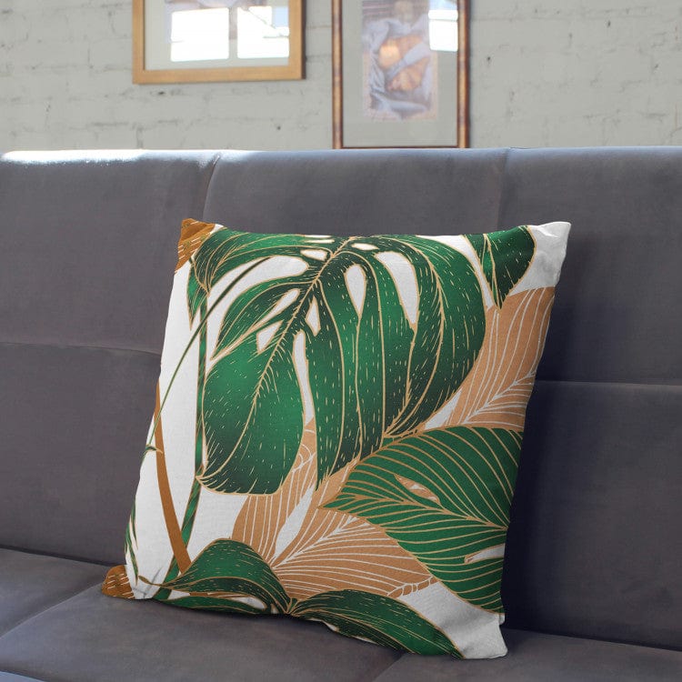 Dekoratīvas spilvendrānas - botāniska kompozīcija zaļos toņos G-art