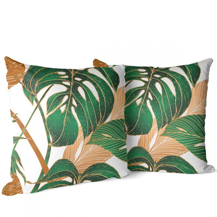 Dekoratīvas spilvendrānas - botāniska kompozīcija zaļos toņos G-art