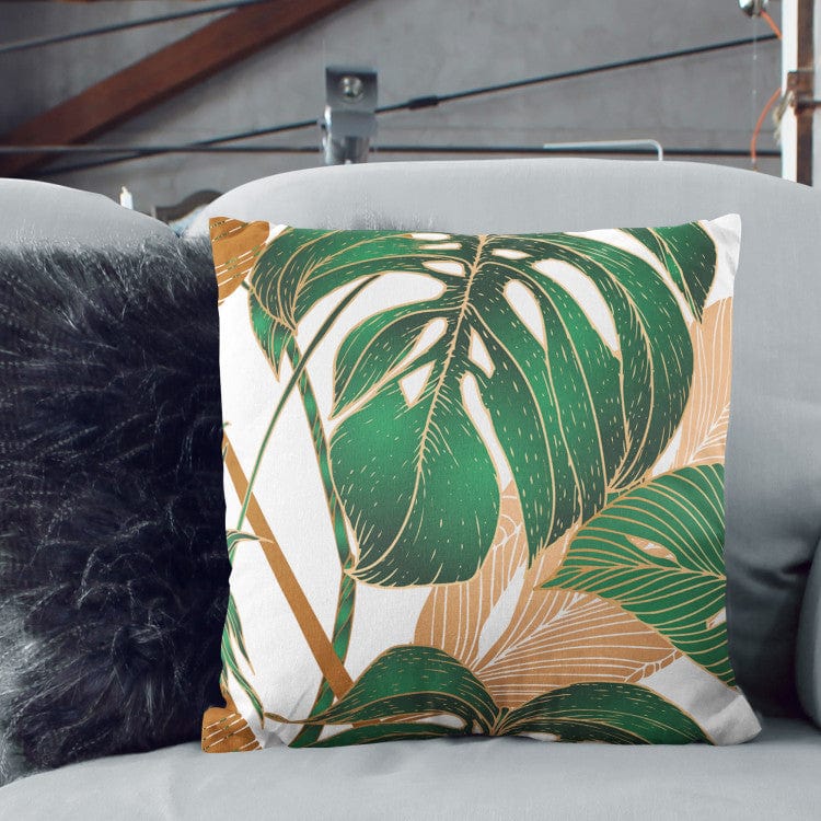 Dekoratīvas spilvendrānas - botāniska kompozīcija zaļos toņos G-art