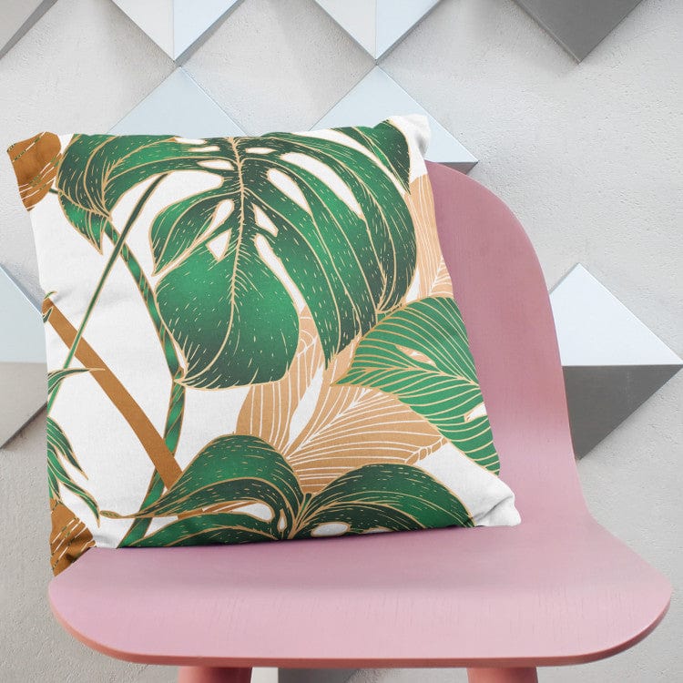 Dekoratīvas spilvendrānas - botāniska kompozīcija zaļos toņos G-art