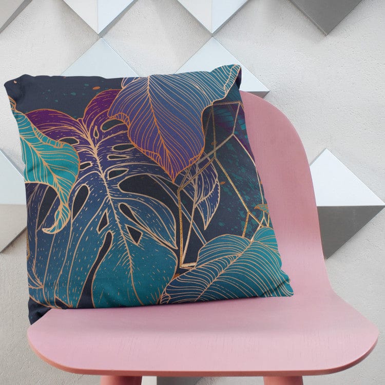 Dekoratīvas spilvendrānas - Eksotiska kompozīcija monteras lapām G-art