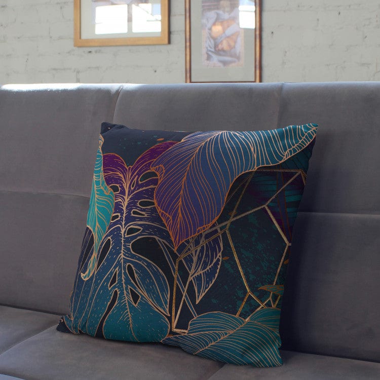 Dekoratīvas spilvendrānas - Eksotiska kompozīcija monteras lapām G-art