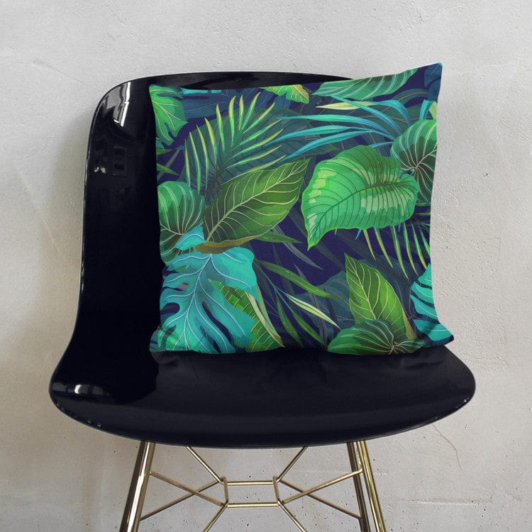 Dekoratīvas spilvendrānas - Filodendru lapas zaļos toņos G-art