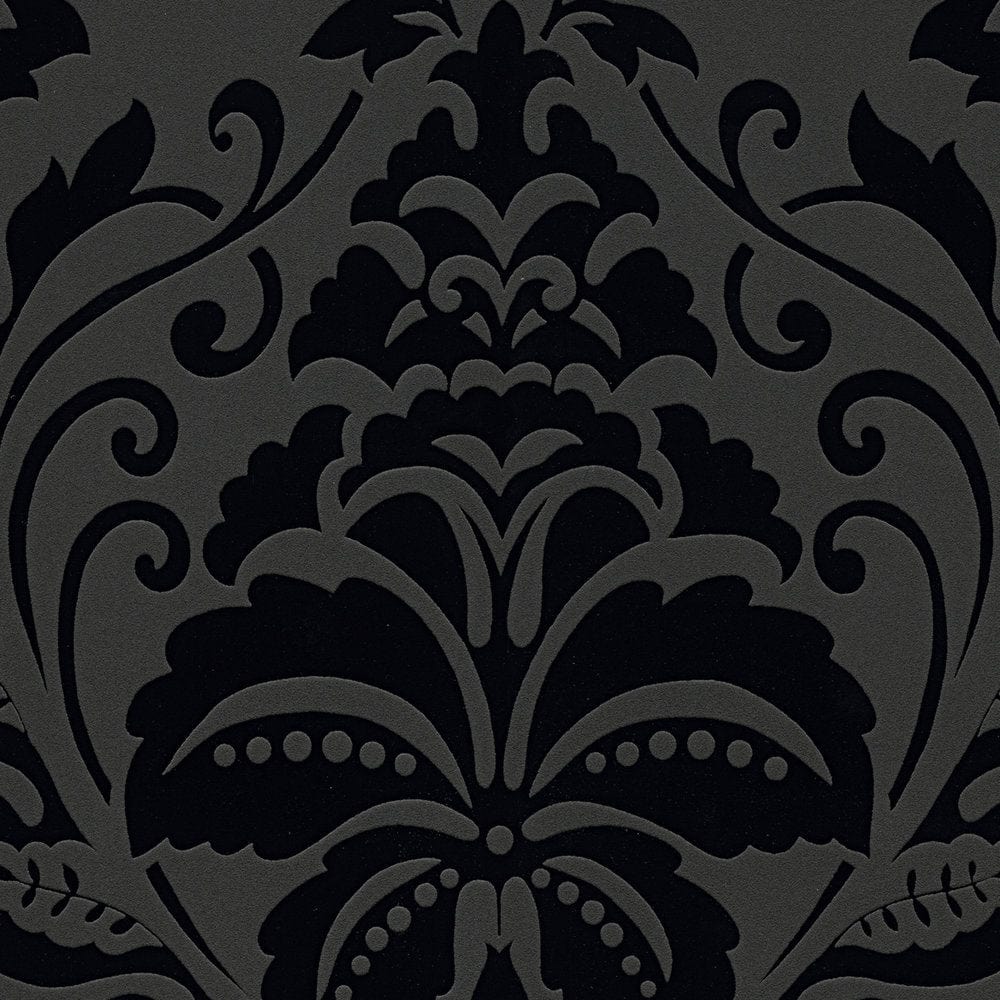 Tapetes Baroka stilā AS Creation 2554-26 melnā krāsā AS Creation