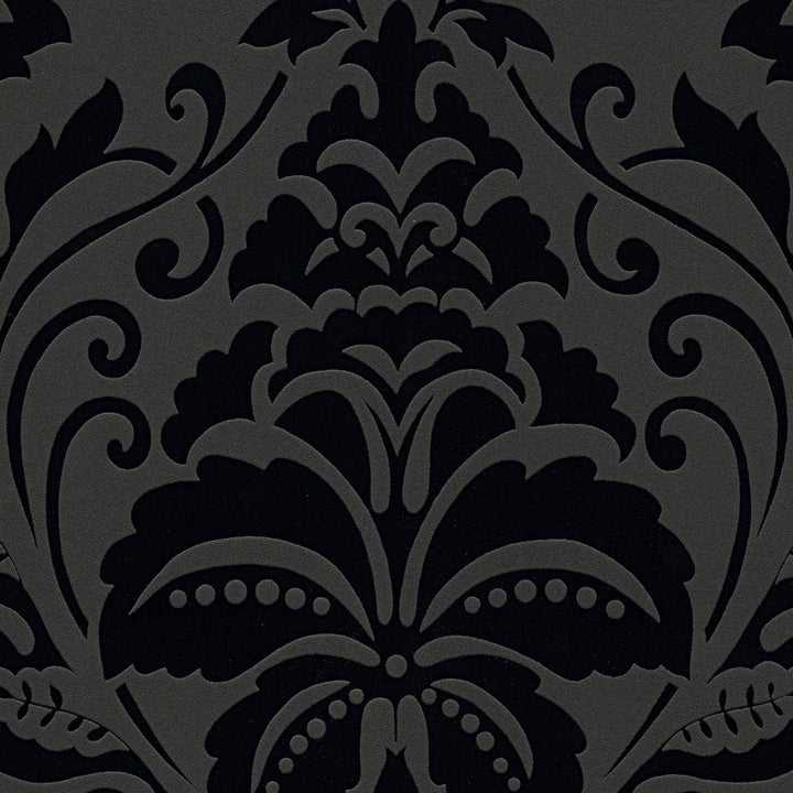 Tapetes Baroka stilā AS Creation 2554-26 melnā krāsā AS Creation
