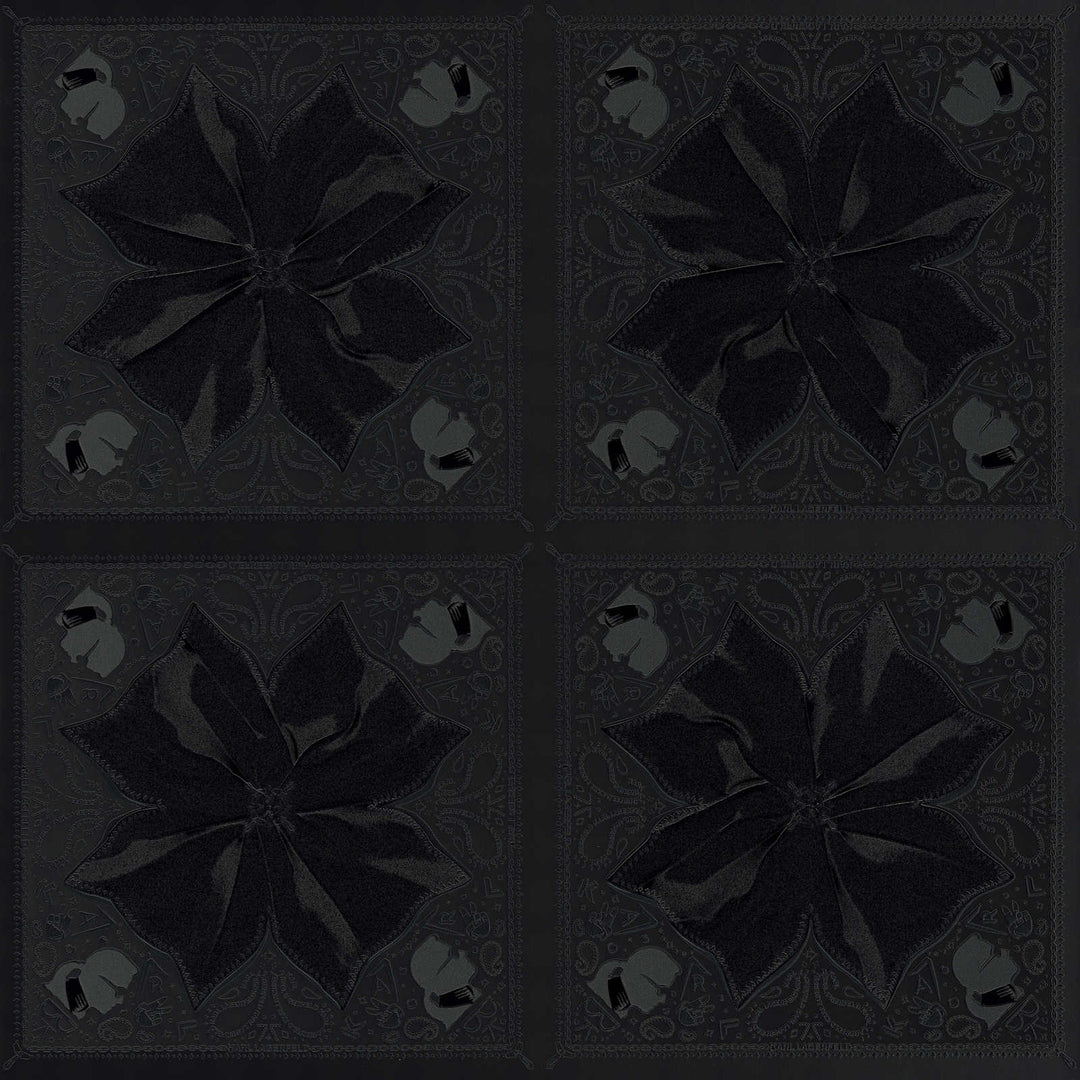 Dizaina tapetes Karl Lagerfeld ar rakstu melnā krāsā, 378453 AS Creation