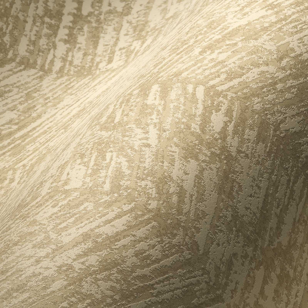 Etno tapetes ar struktūras efektu bēšā un zeltā krāsā - 1363634 AS Creation