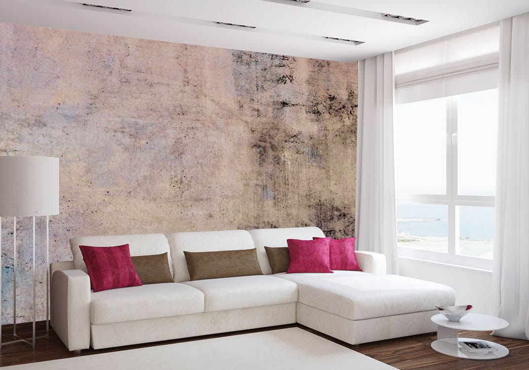 Fototapetes ar betona imitāciju vintāžās stilā 375x250 cm D-ART