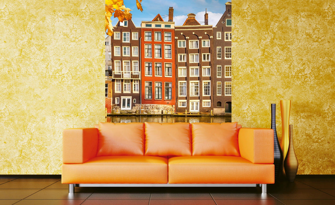 Fototapetes ar Amsterdamas arhitektūru D-ART
