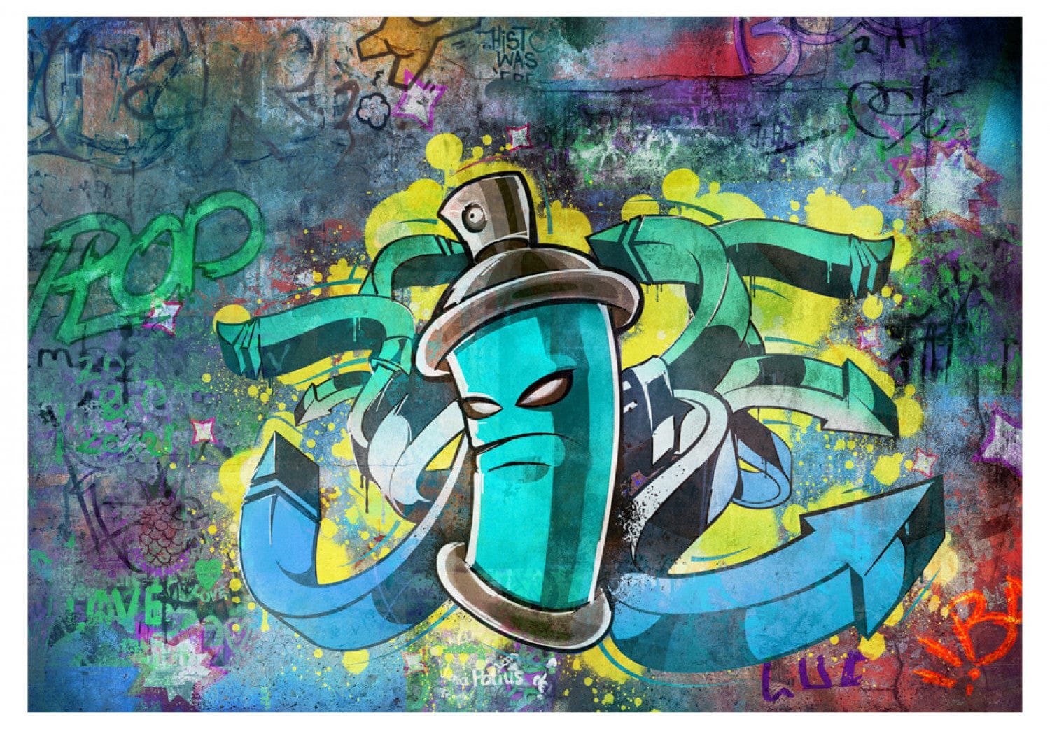 lv graffiti wallpaper