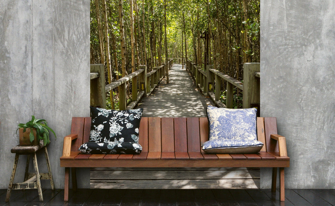 Fototapetes ar meža taku mangrovju mežā D-ART