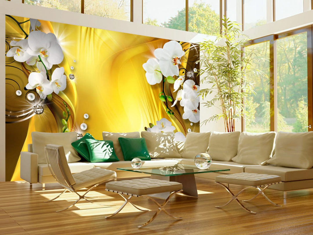Fototapetes - Orhidejas un zelts - 61929  G-ART