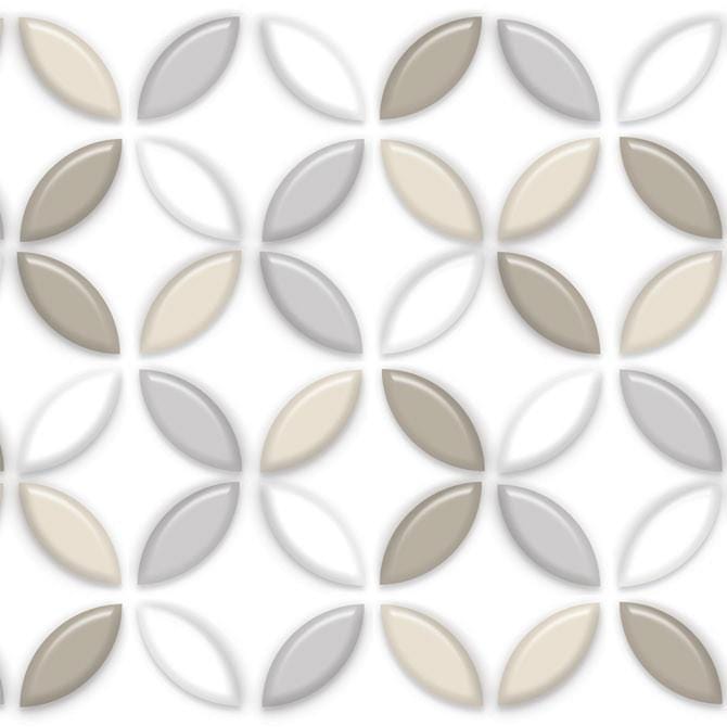 Pašlīmējošas fototapetes ar flīzes imitāciju - Brūnas ziedlapiņas  (260x60 cm) Art4home