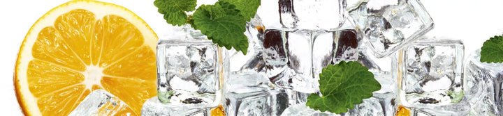 Fototapetes virtuvei ar lamināciju - Citrons un ledus  (260x60 cm) Art4home