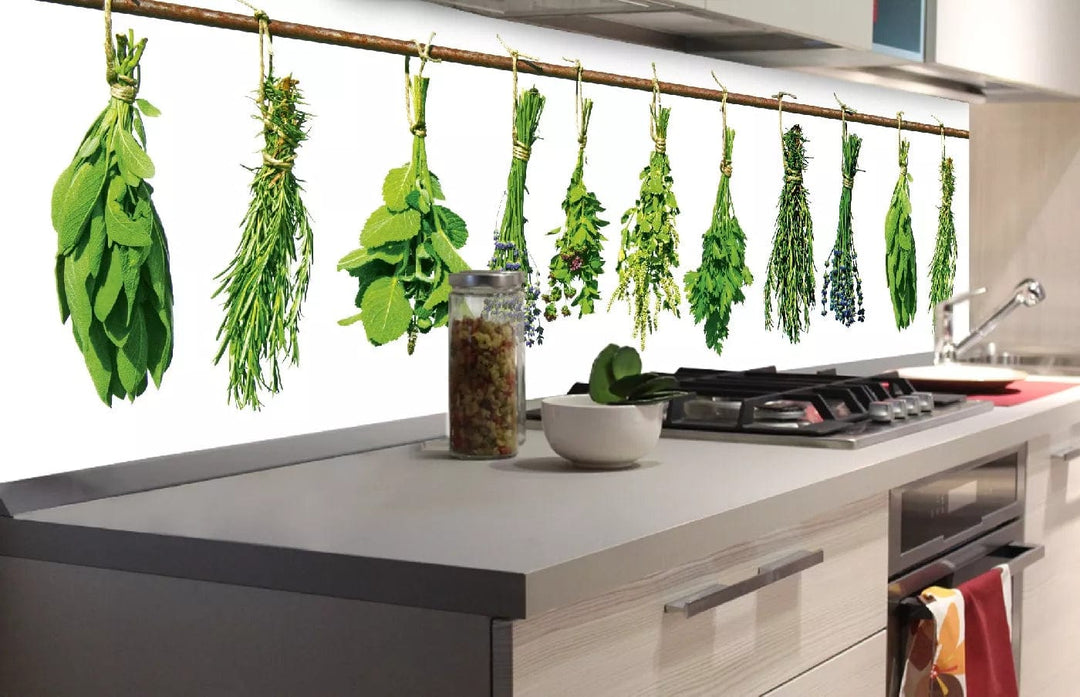 Pašlīmējošas fototapetes virtuvei - Garšaugi  (180x60 cm) Art4home