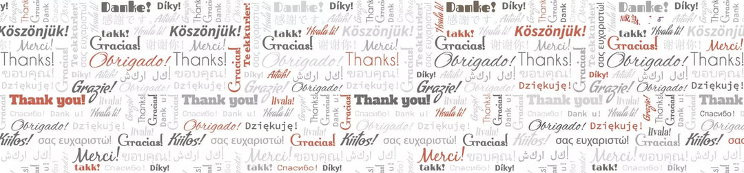 Pašlīmējošas fototapetes virtuvei - Paldies  (260x60 cm) Art4home