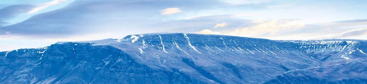 Pašlīmējošas fototapetes virtuvei ar kalniem - Reikjavīka  (260x60 cm) Art4home