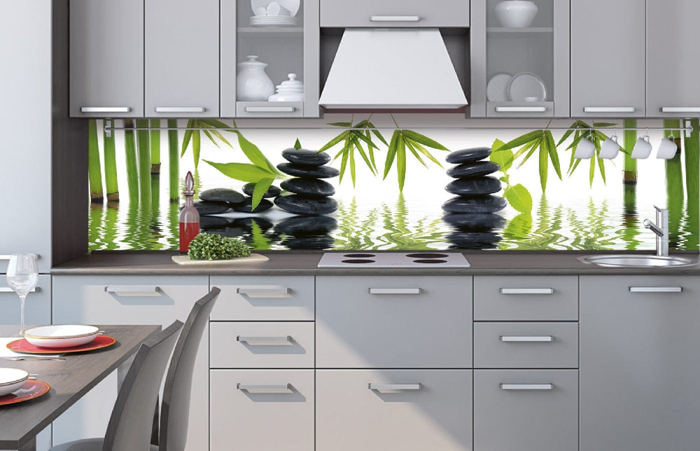 Fototapetes virtuvei ar lamināciju - Zen akmeņi  (260x60 cm) Art4home