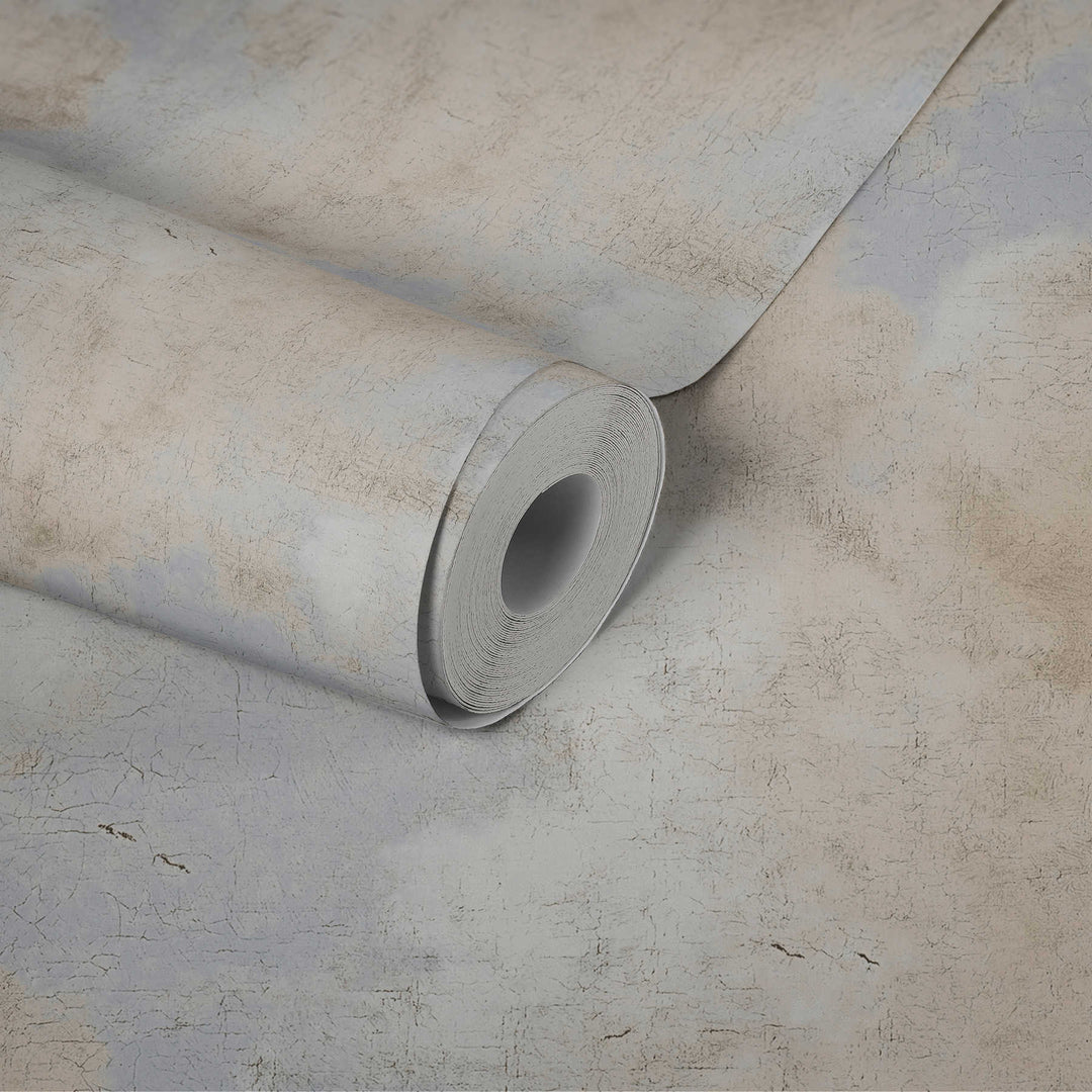 Tapetes 376492 AS Creation - vintaža zilā un bēša toņos Tapetenshop.lv