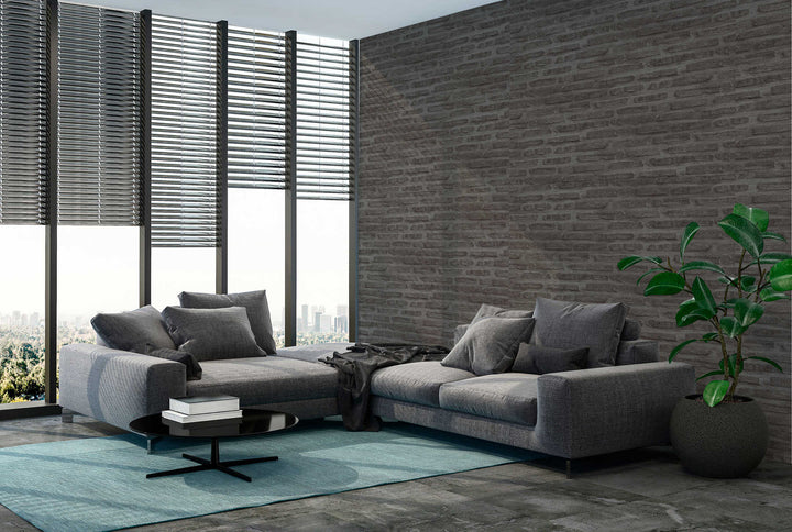 Industriālā stila tapetes ar akmens izskatu – antracītā krāsā 374223 AS Creation