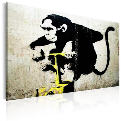 Glezna Banksy pērtiķu detonators (1 daļa, horizontāla) Tapetenshop.lv.