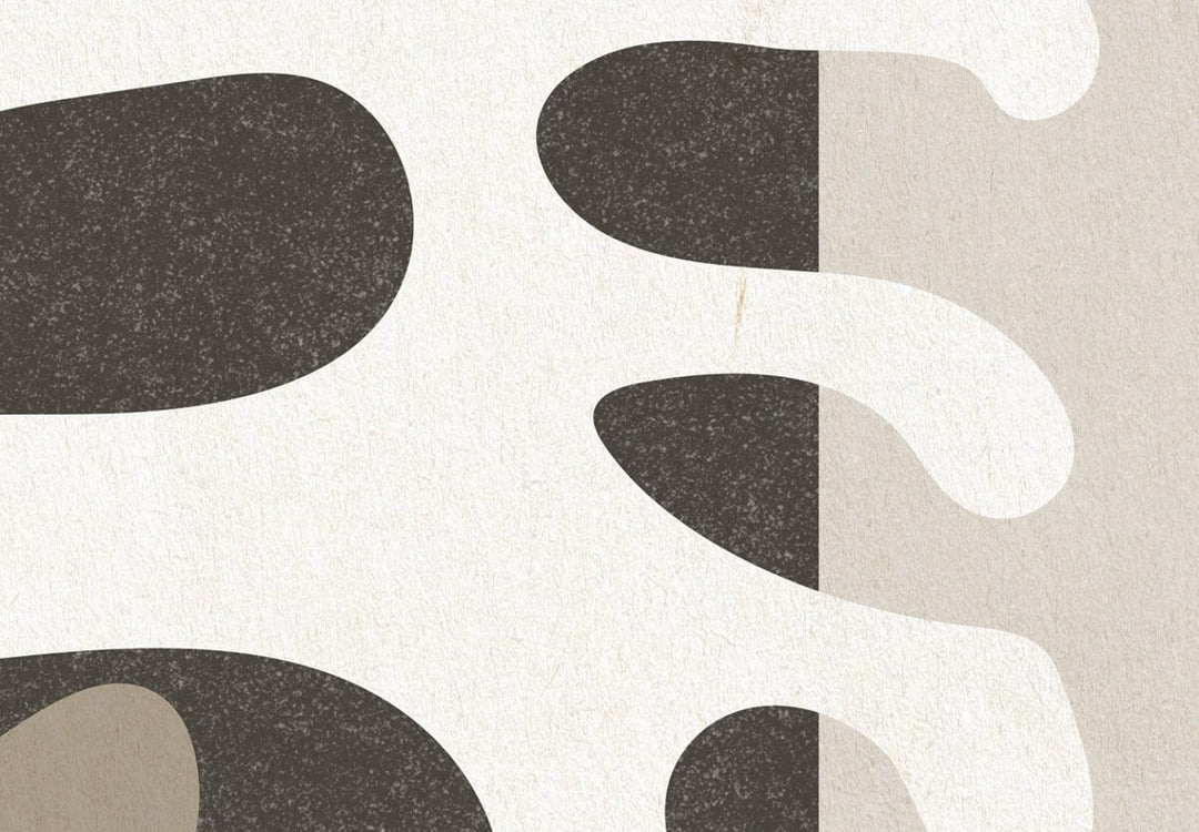 Glezna ar apļiem japandi stilā pelēkos toņos (1 daļa), 134350  G-ART.