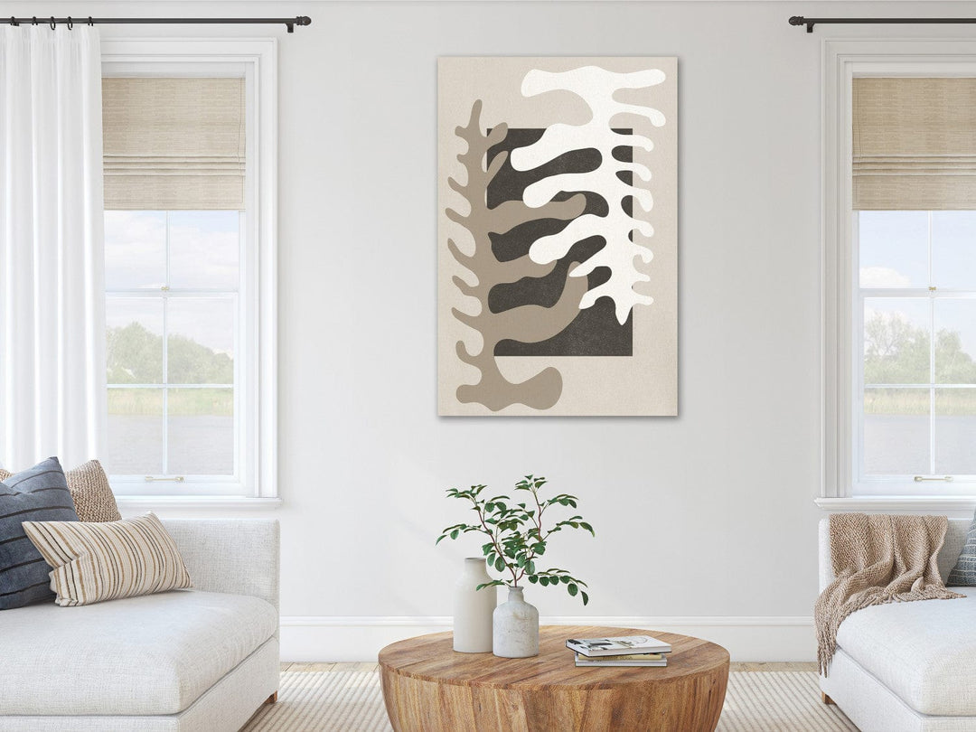 Glezna ar apļiem japandi stilā pelēkos toņos (1 daļa), 134350  G-ART.