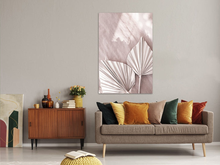 Glezna ar palmu lapam pasteļtoņos, Scandi Boho stilā (1 daļa), 136515  G-ART.