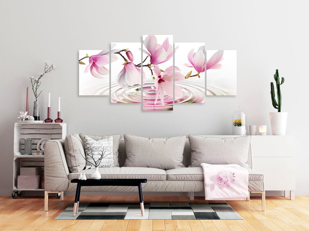 Glezna - Magnolijas virs ūdens , (x 5), rozā, 123643 G-ART