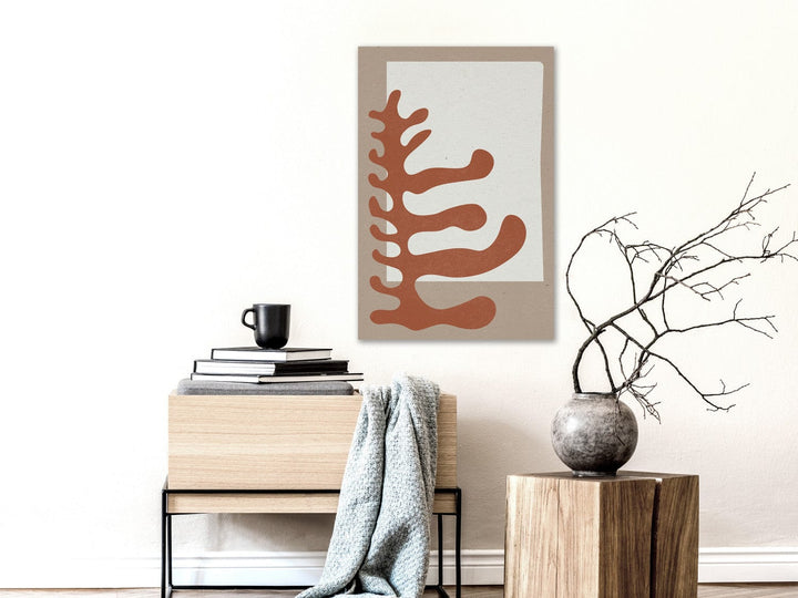 Glezna ar apļiem japandi stilā ar rakstu brūnā krāsā (1 daļa), 134334  G-ART.