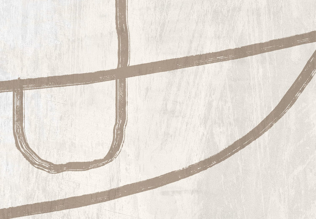 Glezna japandi stilā ar abstrakta rakstu (1 daļa), vertikāla, 134348  G-ART.