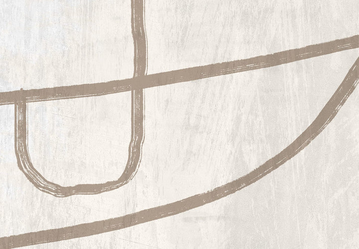 Glezna japandi stilā ar abstrakta rakstu (1 daļa), vertikāla, 134348  G-ART.