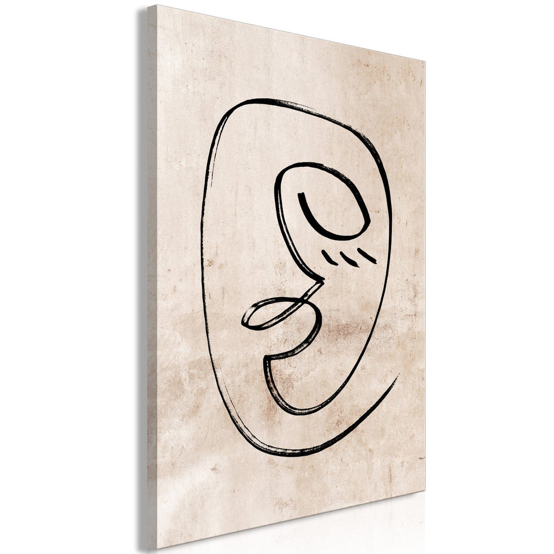 Glezna Sapņaina grimasa, japandi stilā (1 daļa), vertikāla 130851  G-ART.