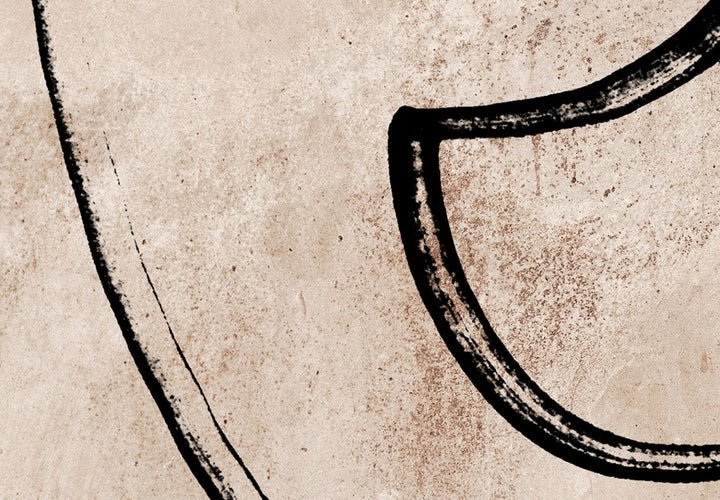 Glezna Sapņaina grimasa, japandi stilā (1 daļa), vertikāla 130851  G-ART.