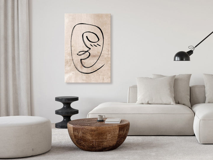 Glezna Sapņaina grimasa, japandi stilā (1 daļa), vertikāla 130851  G-ART.