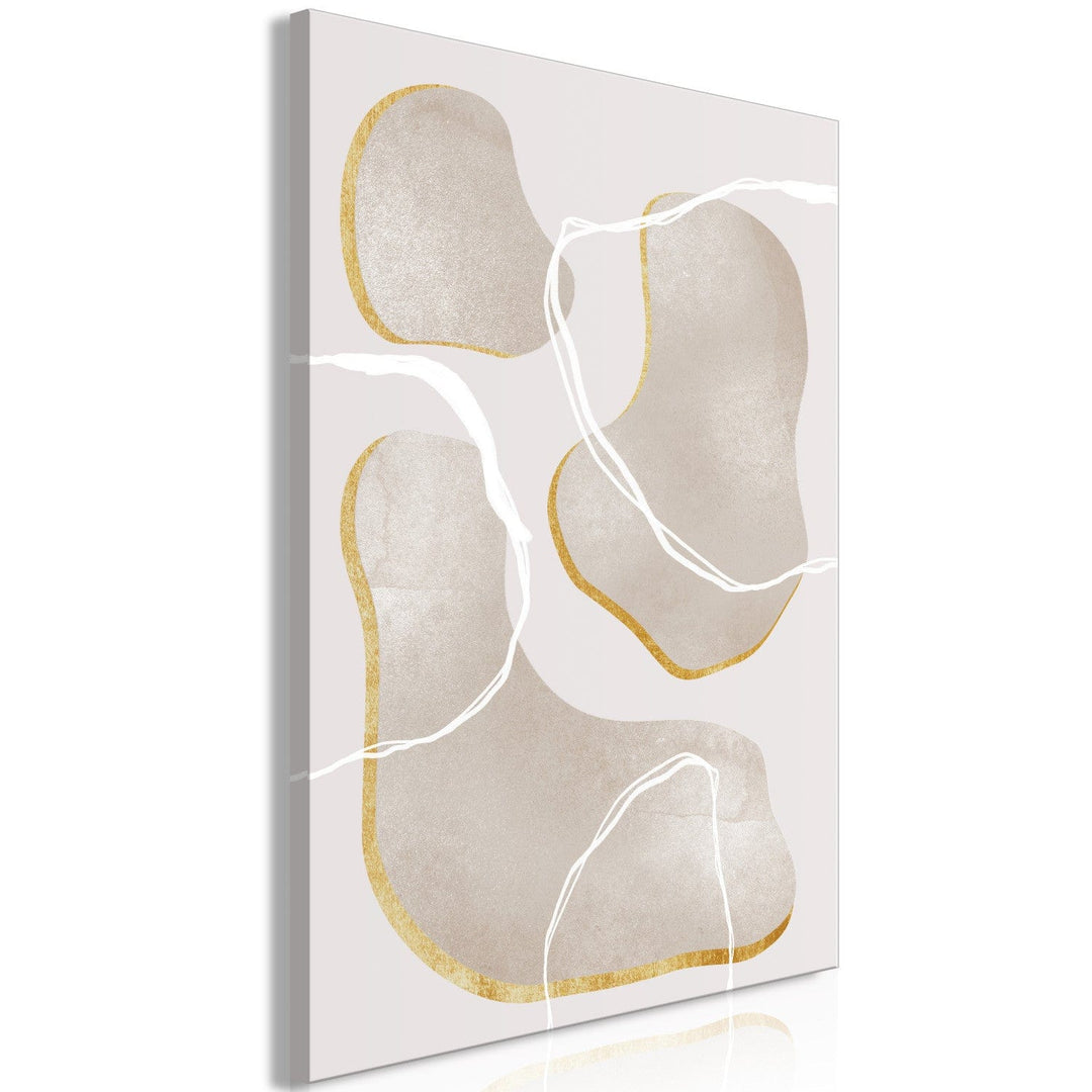 Glezna ar abstraktu ģeometriju - skandiboho stilā (1 daļa), vertikāla G-ART.