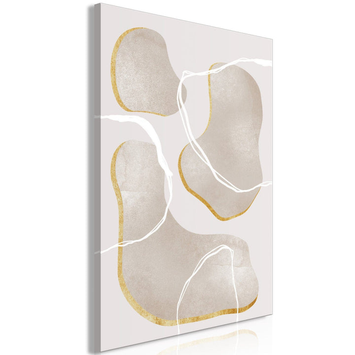 Glezna ar abstraktu ģeometriju - skandiboho stilā (1 daļa), vertikāla G-ART.