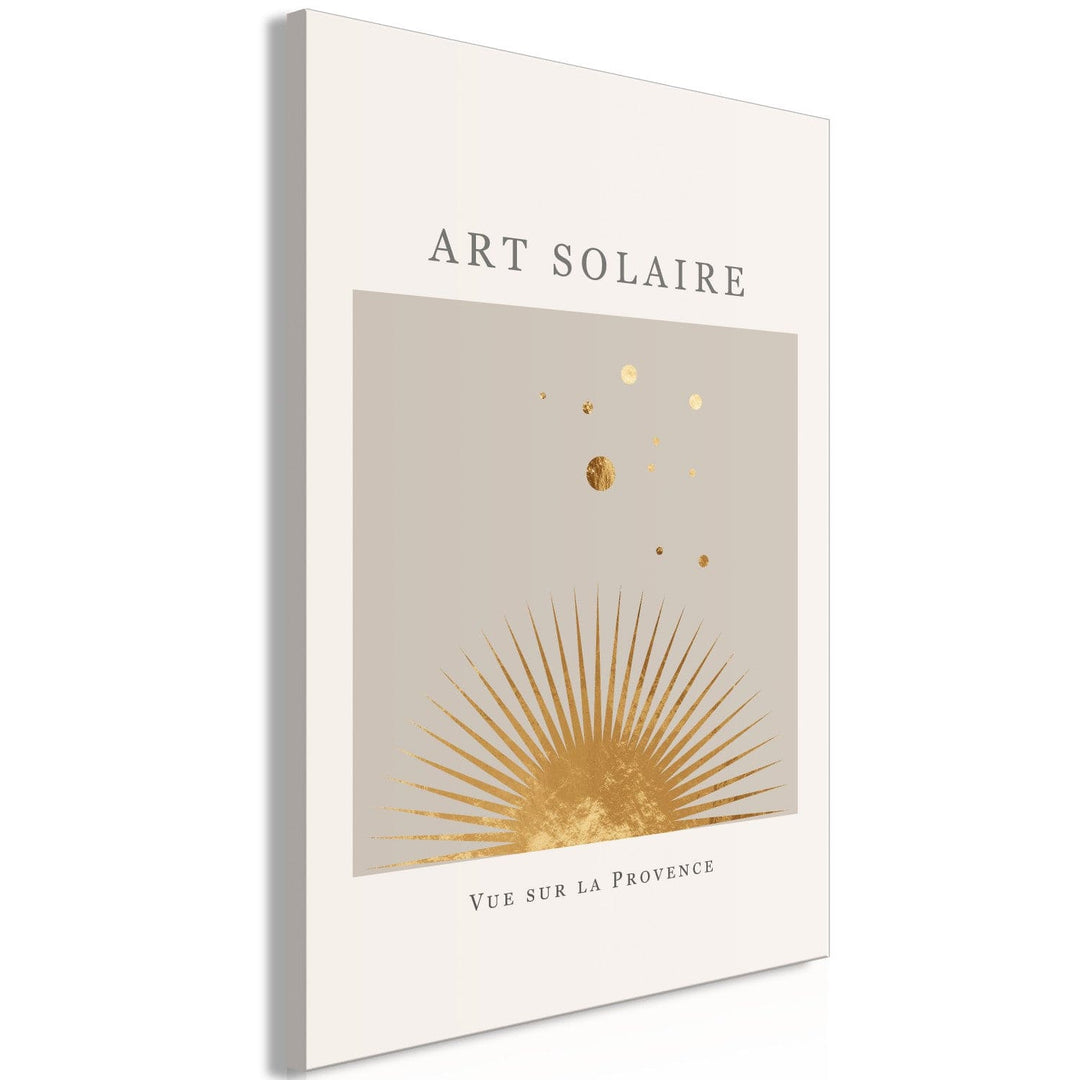 Glezna ar stilizētu Sauli skandiboho stilā (1 daļa), vertikāla G-ART.