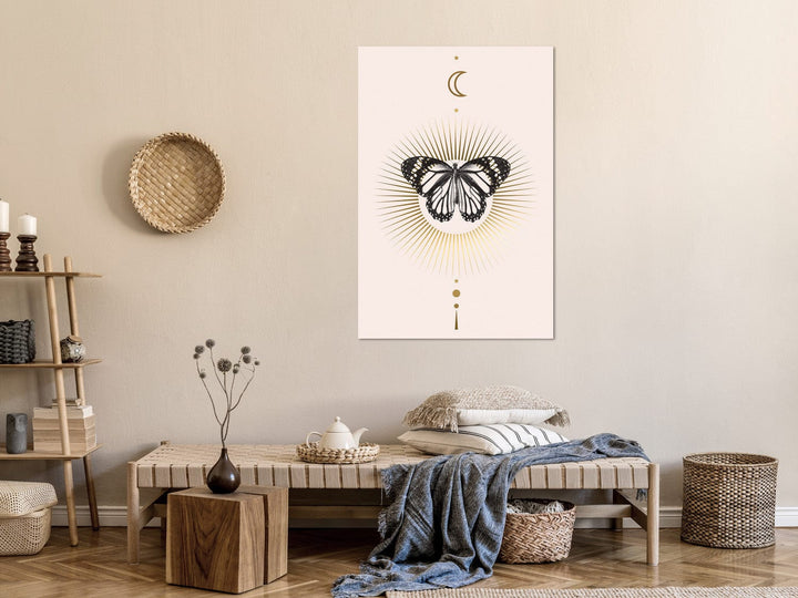 Glezna scandiboho stilā ar taureni pasteļtoņos (1 daļa), vertikāla G-ART.