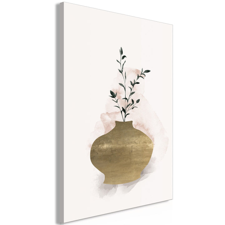 Glezna scandiboho stilā ar zelta vazi (1 daļa), vertikāla G-ART.