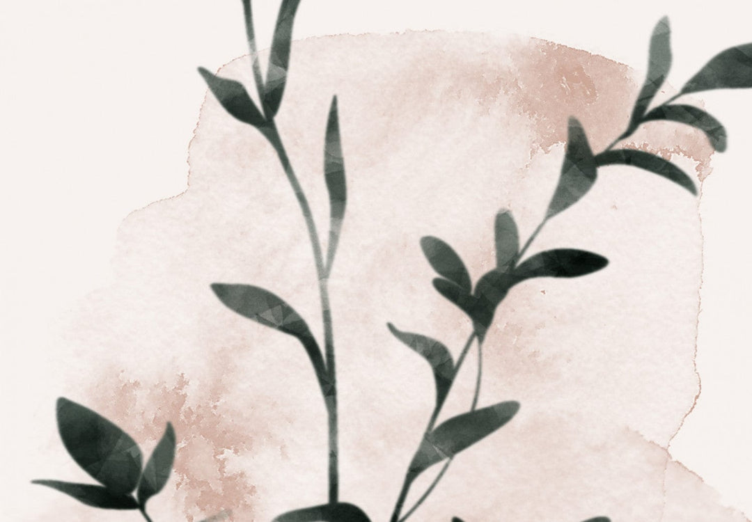 Glezna scandiboho stilā ar zelta vazi (1 daļa), vertikāla G-ART.