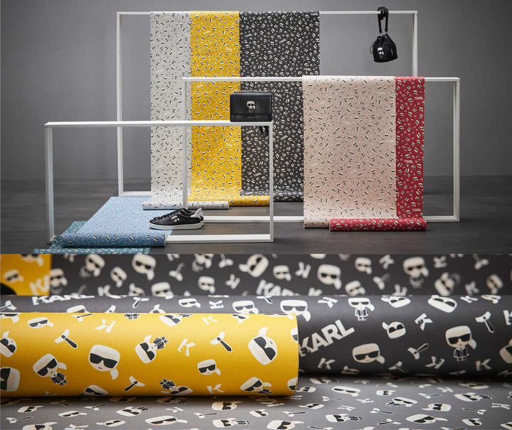 Karl LAGERFELD tapetes, komiksu dizains – melnā krāsā 378437 AS Creation