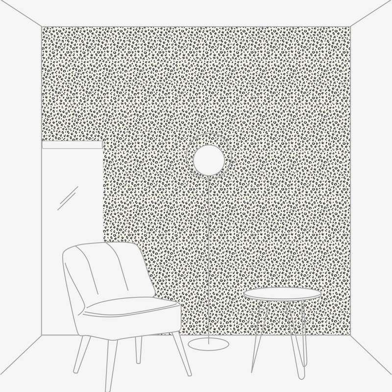 Karl LAGERFELD tapetes leoparda stilā, melnbaltas - 1343301 AS Creation