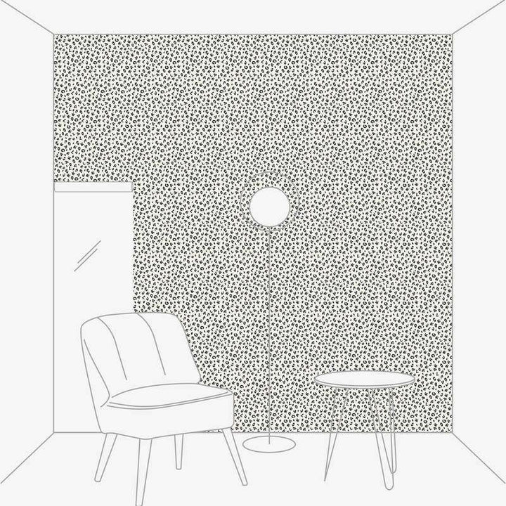 Karl LAGERFELD tapetes leoparda stilā, melnbaltas - 1343301 AS Creation