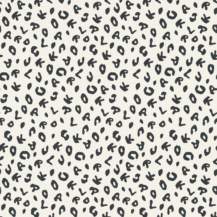Karl LAGERFELD tapetes leoparda stilā, melnbaltas - 1343301 AS Creation