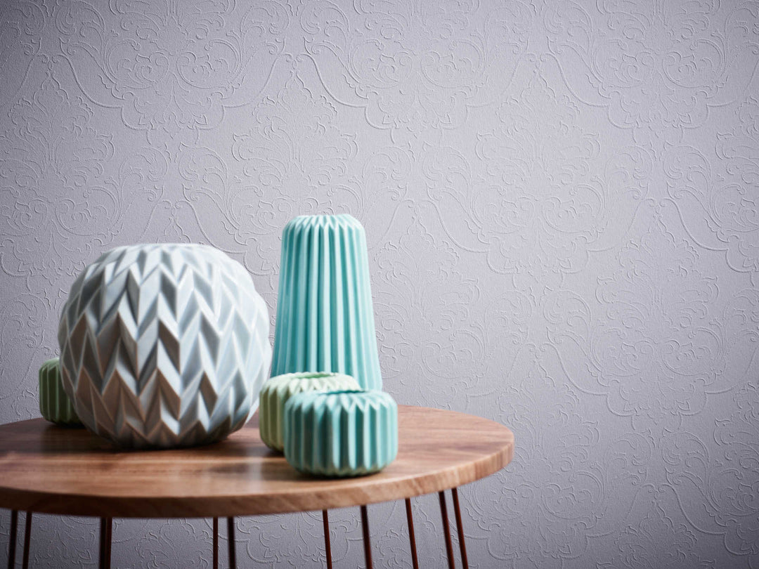 Krāsojamas tapetes ar 3D baroka ornamentu, 961815, ekoloģiskas AS Creation