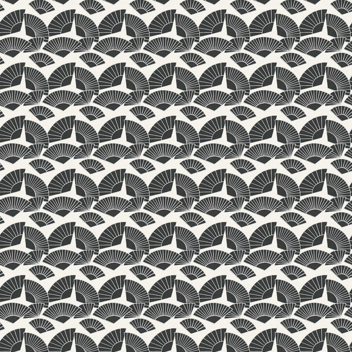 Melnbaltas dizaina tapetes Karl Lagerfeld - 1343151 AS Creation