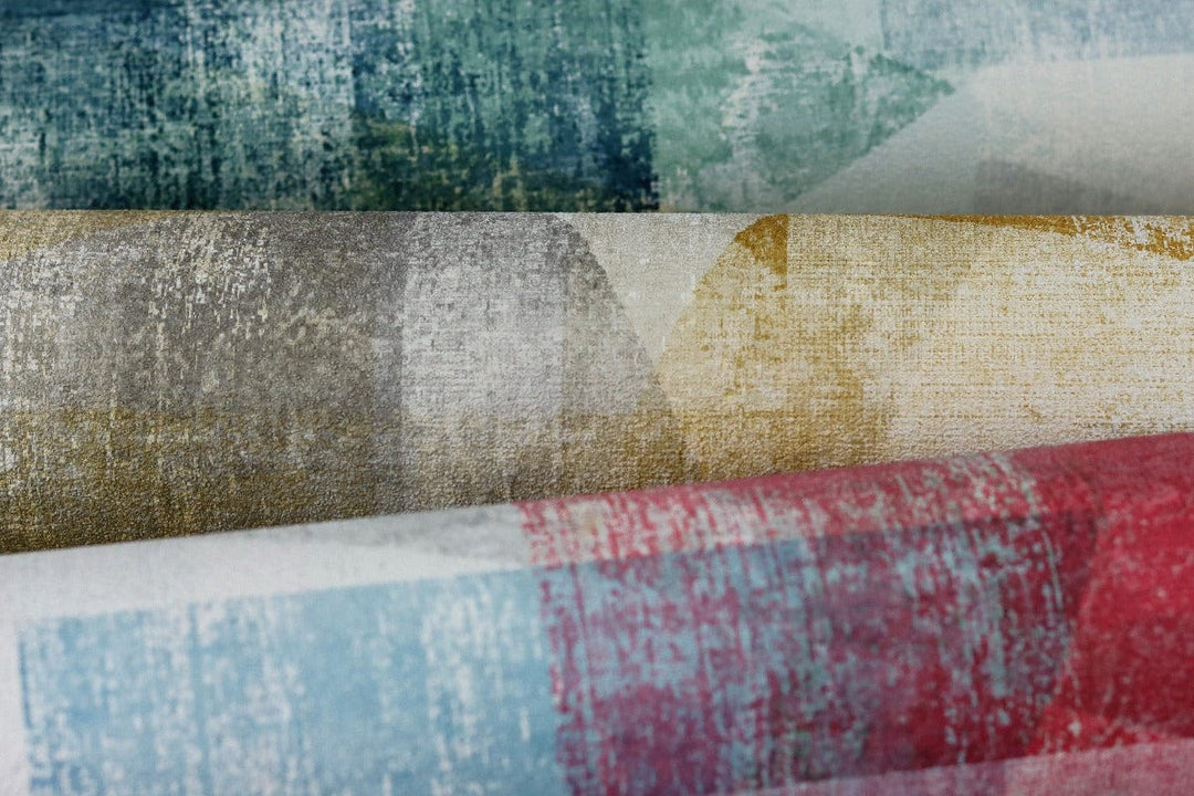 Modernas grafiskas tapetes RASCH dzeltenā un pelēkā krāsā RASCH