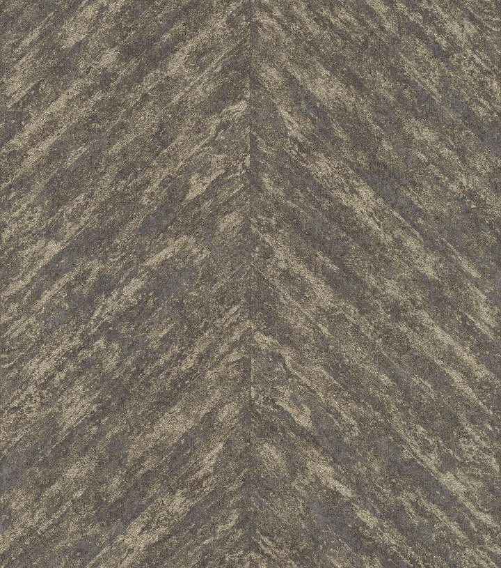 Modernas tapetes RASCH ar perlamutra izskatu zeltā un melnā krāsā, 617559 RASCH